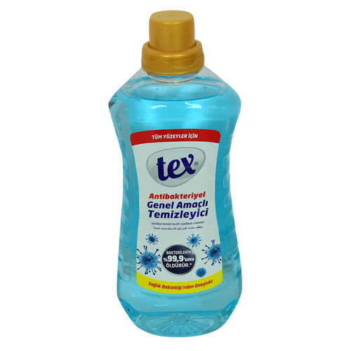 Tex Antibakteriyel Genel Amaçlı Temizleyici Tüm Yüzeyler İçin Mavi 1.5 Lt