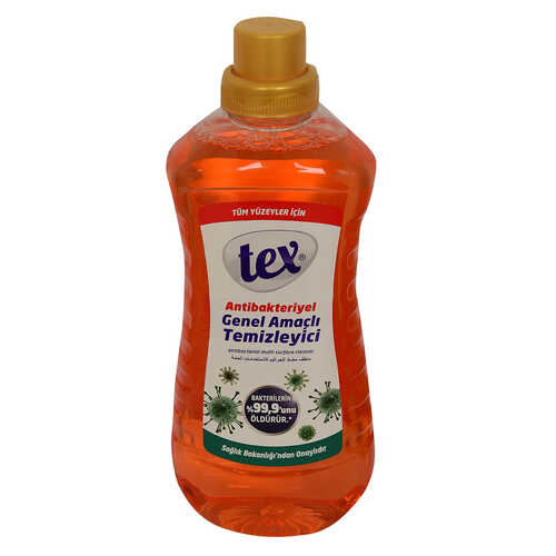 Tex Antibakteriyel Genel Amaçlı Temizleyici Tüm Yüzeyler İçin Turuncu 1.5 Lt