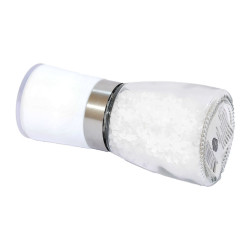 Tuz Karabiber Cam Değirmeni Beyaz + Çankırı Granül Çakıl Doğal Kaya Tuzu 200 Gr - Thumbnail