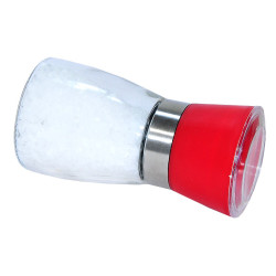 Tuz Karabiber Cam Değirmeni Kırmızı + Çankırı Granül Çakıl Doğal Kaya Tuzu 200 Gr - Thumbnail