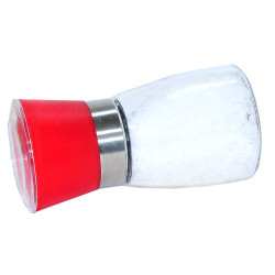 LokmanAVM - Tuz Karabiber Cam Değirmeni Kırmızı + Çankırı Granül Çakıl Doğal Kaya Tuzu 200 Gr (1)