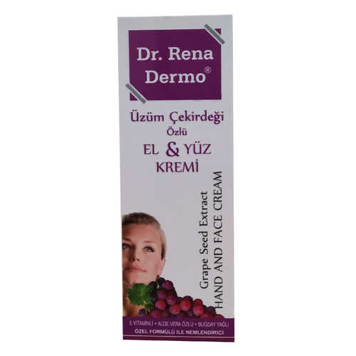 Dr. Rena Dermo Üzüm Çekirdeği Özlü El ve Yüz Kremi 150 ML