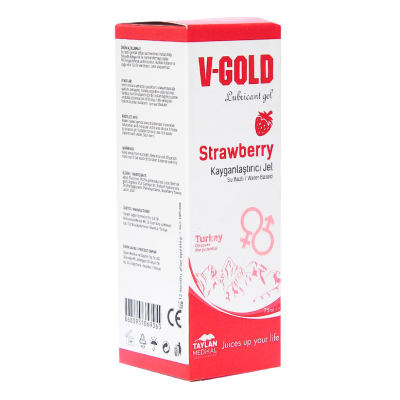 V-Gold Kayganlaştırıcı Jel Çilekli 75 ML