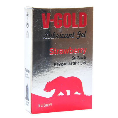 V-Gold Kayganlaştırıcı Jel Strawberry 5 ML X 5Li