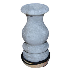 Vazo Şekilli Doğal Kaya Tuzu Lambası Çankırı Kablolu Ampullü Beyaz 1-2 Kg - Thumbnail