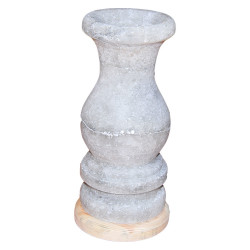 Vazo Şekilli Doğal Kaya Tuzu Lambası Çankırı Kablolu Ampullü Beyaz 3-4 Kg - Thumbnail