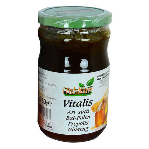 Hel-Kim Vitalis Arı Sütü Bal Polen Propolis Ginsengli Bitkisel Macunnu 780 Gr