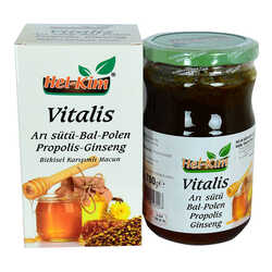 Vitalis Arı Sütü Bal Polen Propolis Ginsengli Bitkisel Macunnu 780 Gr - Thumbnail