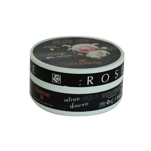 Rosense Vücut Kremi Body Butter Hindistan Cevizi Yağı ve Gül Yağlı Nemlendirici Bakım 150 ML