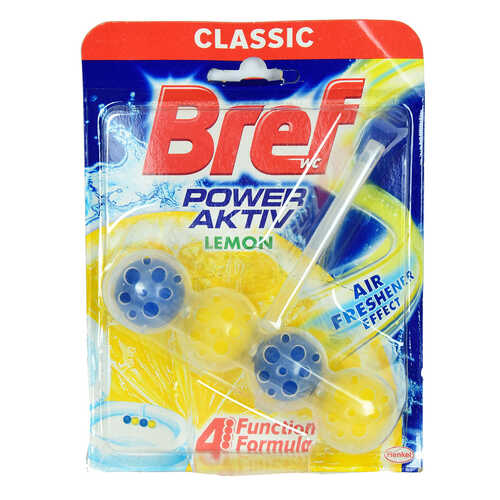 Bref Wc Power Aktiv Limon Kokulu Klozet Temizlik Koku Giderici 4lü Top 4 İşlevli Formül 50 Gr