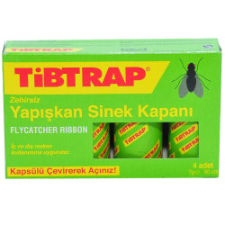 Tibtrap - Yapışkan Sinek Kapanı 4 Adet (1)