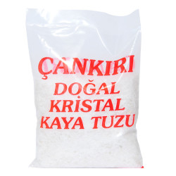 Yemeklik Doğal Kristal Kaya Tuzu Granül Çakıl Çankırı Beyaz 1000 Gr - Thumbnail