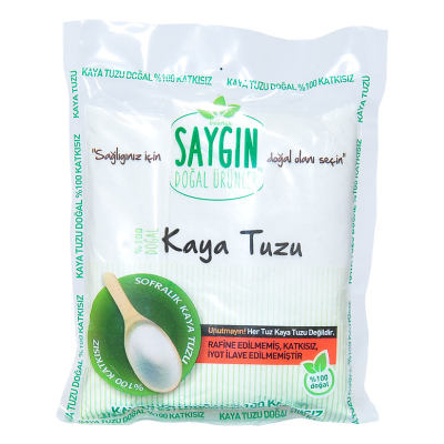 Saygın Yemeklik Öğütülmüş Kaya Tuzu Beyaz 500 Gr