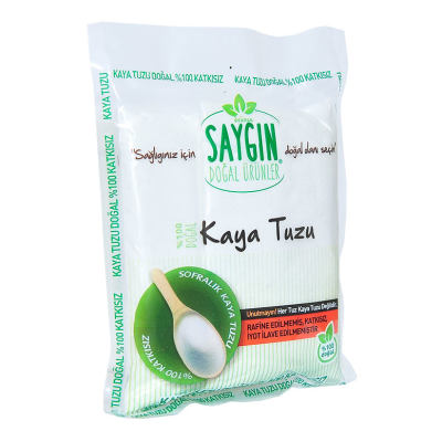 Saygın Yemeklik Öğütülmüş Kaya Tuzu Beyaz 500 Gr