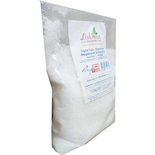 LokmanAVM Yenilebilir İngiliz Tuzu Epsom Salt Magzenyum Sülfat 500 Gr