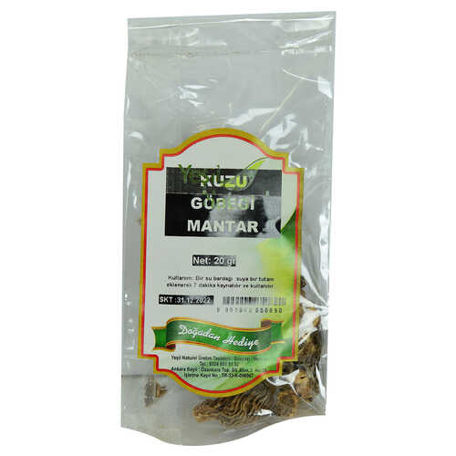 Yeşil Naturel Doğal Kuzu Göbeği Mantarı 20 Gr Paket