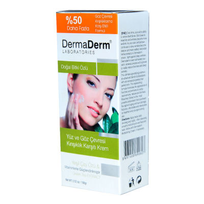 DermaDerm Yüz ve Göz Çevresi Kırışıklık Karşıtı Krem 100 GR