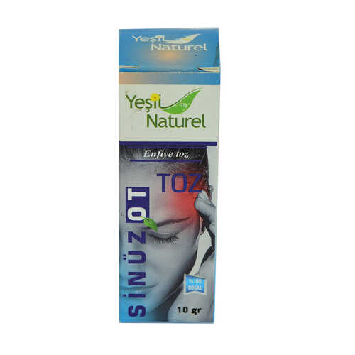 Yeşil Naturel Yüzde 100 Doğal Sinüzot Enfiye Toz 10 Gr