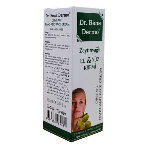 Dr. Rena Dermo Zeytinyağlı El ve Yüz Bakım Kremi 150 ML